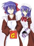  cosplay ginga_nakajima hisui hisui_(cosplay) kimura_shuuichi kohaku kohaku_(cosplay) lowres lyrical_nanoha mahou_shoujo_lyrical_nanoha_strikers multiple_girls parody revolver_knuckle siblings sisters subaru_nakajima tsukihime 