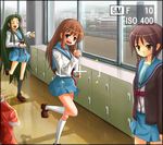  asahina_mikuru cardigan kita_high_school_uniform long_hair multiple_girls nagato_yuki patricia_(stylish_marunage) school_uniform suzumiya_haruhi_no_yuuutsu tsuruya very_long_hair 