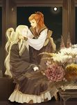  1girl blonde_hair changpao chinese_clothes flower hanfu juuni_kokuki keiki long_hair nakajima_youko red_hair sakaki_kuuya 