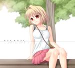  arcueid_brunestud bangs blonde_hair casual hazuki_(etcxetc) solo tsukihime 