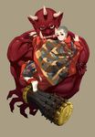  beads male_focus miyata_souji monk oni original prayer_beads red_oni red_skin 