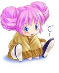  bangs blue_eyes lowres mamotte_shugogetten! myuracchi_(ayashii_hon'ya) pink_hair rishu_(mamotte_shugogetten!) solo 