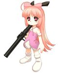  a1 bazooka cosplay cute_&amp;_girly_(idolmaster) hoihoi-san ichigeki_sacchuu!!_hoihoi-san idolmaster idolmaster_(classic) idolmaster_1 long_hair minase_iori minase_iori_(cosplay) solo weapon 
