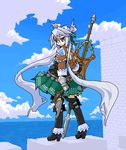  long_hair lowres mof mof's_silver_haired_twintailed_girl oekaki original solo 