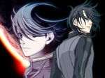  black_hair headband keith_anyan looking_back lowres male_focus multiple_boys seki_rei_shiroe toward_the_terra uniform 