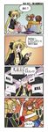  4koma blonde_hair brown_hair comic fate_testarossa lyrical_nanoha mahou_shoujo_lyrical_nanoha mahou_shoujo_lyrical_nanoha_a's multiple_girls parody raising_heart red_hair sanari_(quarter_iceshop) takamachi_nanoha they_live translated twintails white_devil yagami_hayate 