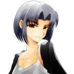  black_hair brown_eyes gofu maria-sama_ga_miteru mizuno_youko short_hair smile solo 