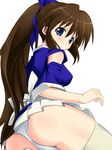  aikei brown_hair nagasarete_airantou panties solo suzu_(nagasarete_airantou) thighhighs underwear 