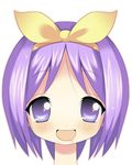  :d aida_takanobu blush hair_ribbon hairband hiiragi_tsukasa looking_at_viewer lucky_star open_mouth pink_eyes pink_hair ribbon simple_background smile solo tareme white_background yellow_hairband yellow_ribbon 