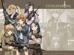  angelica_(gunslinger_girl) artist_request assault_rifle blonde_hair bob_cut bullpup claes dragunov_svd gun gunslinger_girl h&amp;k_mp5k heckler_&amp;_koch henrietta_(gunslinger_girl) multiple_girls pump_action rico_(gunslinger_girl) rifle shotgun sig_sauer sig_sauer_p239 sniper_rifle steyr_aug submachine_gun triela weapon winchester_model_1897 