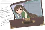  box heterochromia in_box in_container long_hair pinzu rozen_maiden solo suiseiseki suitcase translated 