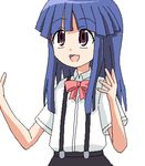  artist_request bow furude_rika higurashi_no_naku_koro_ni lowres meme pink_bow promotions solo 