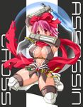  artist_request assassin_cross breasts large_breasts pink_hair ragnarok_online solo thighhighs 