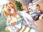  3girls artist_request bare_shoulders breasts cleavage cosplay kinoshita_rumi medium_breasts multiple_boys multiple_girls pia_carrot_(series) pia_carrot_e_youkoso!!_g.o. 