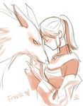  fenrir_(final_fantasy) final_fantasy final_fantasy_xi hume kapolo_systems lowres monochrome orange_(color) sketch summoner_(final_fantasy) 