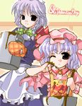  apron chocolate chocolate_making cooking izayoi_sakuya lowres multiple_girls oekaki oven_mitts remilia_scarlet soukai_(lemonmaiden) touhou valentine 