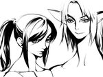  1girl elf elvaan final_fantasy final_fantasy_xi greyscale hume kapolo_systems monochrome pointy_ears sketch 