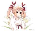  bangs copyright_request flower koike_sadaji lowres solo twintails 