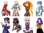  archeko archerko berserker cleavage emiya_shirou fate/stay_night fate_(series) genderswap gilgamesh gilgamesh-ko kotomine_kirei lancer matou_shinji shirouko 