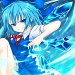  blue_eyes blue_hair cirno ice reg_(artist) solo touhou 