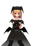  bangs bare_shoulders black_gloves blunt_bangs boots collarbone demon_girl elbow_gloves gloves ikujitto knee_boots looking_away looking_to_the_side mabinogi see-through simple_background solo succubus_(mabinogi) white_background wings 