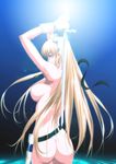  ass blonde_hair blue_eyes breasts gloves large_breasts long_hair nude sharon_(words_worth) solo takatan very_long_hair words_worth 