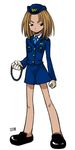  blonde_hair itou_yuuji kyouyama_anna police police_uniform policewoman shaman_king solo uniform 