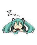  animated animated_gif aqua_hair chibi closed_eyes hatsune_miku long_hair sleeping solo sugiyama_shinnosuke twintails vocaloid 