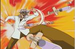  angry animated animated_gif doctor excel_saga glasses iwata_sekifumi lowres male_focus screencap solo syringe throwing 