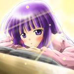 artist_request book lowres patchouli_knowledge purple_eyes purple_hair solo touhou 