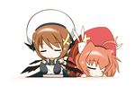  chibi lyrical_nanoha mahou_shoujo_lyrical_nanoha_strikers multiple_girls parody potemayo sch sleeping vita yagami_hayate 