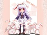 animal_ears artist_request bunny bunny_ears long_hair night_wizard reisen_udongein_inaba solo thighhighs too_many too_many_bunnies touhou 