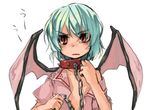  bat_wings collar remilia_scarlet solo takishima_asaka touhou wings 