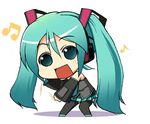  animated animated_gif aqua_hair chibi dancing hatsune_miku long_hair lowres solo the_monkey thighhighs twintails very_long_hair vocaloid 