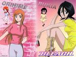  artist_request bleach casual highres inoue_orihime kuchiki_rukia multiple_girls official_art 