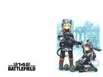  animal_ears battlefield_2142 cat_ears cute digital_camouflage gun highres moe nekomimi wallpaper weapon 