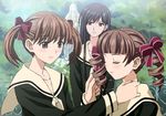  bangs drill_hair fukuzawa_yumi lowres maria-sama_ga_miteru matsudaira_touko midori_(searchlight) multiple_girls ogasawara_sachiko rosary 