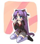  animal_ears cat_ears gothic little_busters! ribbon salty_(cherrypie) sasasegawa_sasami solo thighhighs twintails zettai_ryouiki 