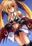  agito_(nanoha) agito_(nanoha)_(cosplay) blonde_hair cosplay fate_testarossa kouno_hikaru long_hair lyrical_nanoha magical_girl mahou_shoujo_lyrical_nanoha solo thighhighs 