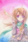  blonde_hair kayune_niu original ribbon scarf solo tears twintails 