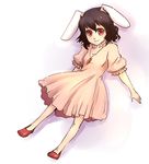  animal_ears artist_request black_hair bunny_ears inaba_tewi short_hair solo touhou 