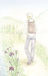  artist_request ginko hair_over_one_eye male_focus mushishi solo 