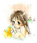  bath cecile_(suikoden) gensou_suikoden gensou_suikoden_iii kazune lowres rubber_duck solo 