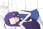  :d blush closed_eyes idolmaster idolmaster_(classic) idolmaster_1 lap_pillow miura_azusa onion_(lemlaml) open_mouth partially_colored sleeping smile solo_focus 