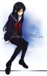  legs pantyhose sakaki_shinobu school_uniform skirt solo tenshi_no_inai_12-gatsu wakatsuki_sana 