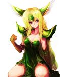  blonde_hair blue_eyes breasts cleavage kara_(color) lingerie long_hair riesz seiken_densetsu seiken_densetsu_3 small_breasts solo underwear 