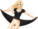  araki_yuuya dress no_panties original skirt skirt_lift solo 