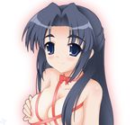  asakura_ryouko breasts half_updo medium_breasts naked_ribbon ribbon rodori_gesu solo suzumiya_haruhi_no_yuuutsu 