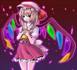  atsumi_haru flandre_scarlet hat ponytail ribbon short_hair solo touhou wings 