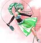  bad_id bad_pixiv_id drill_hair galaxy_angel green_hair nyama ponytail red_eyes see-through solo vanilla_h 